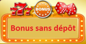 bonus sans dépôt logo typo dé